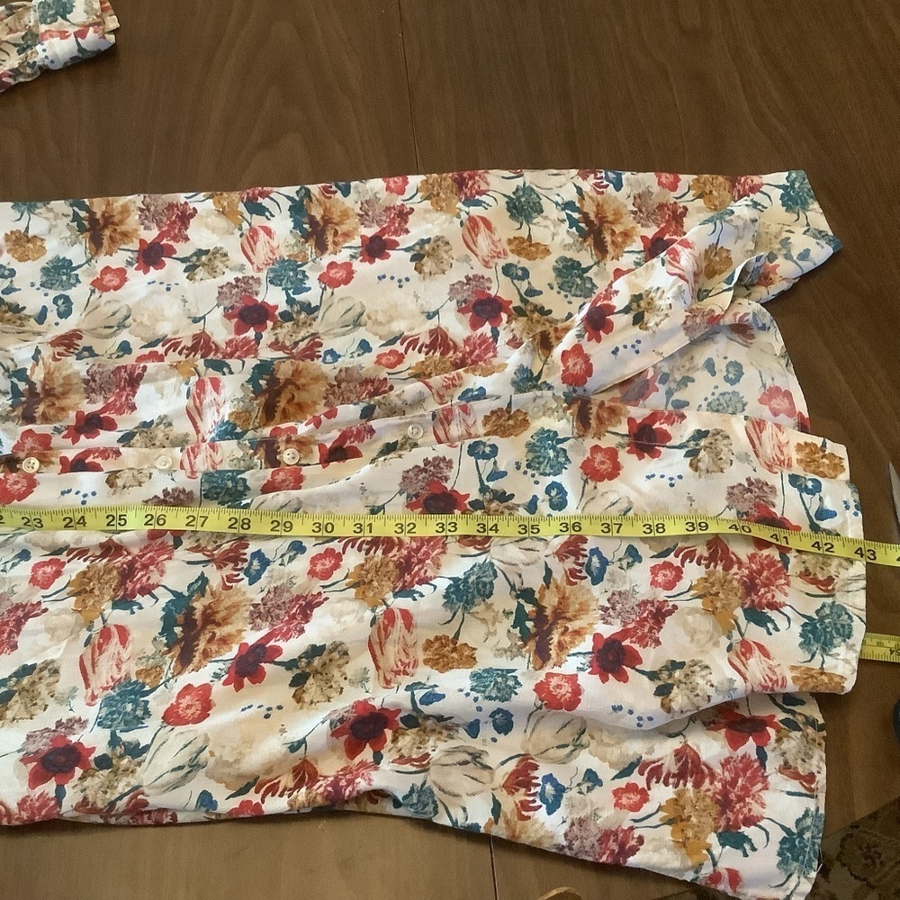 Lucky Brand Chelsea Floral Shirt Dress Size Medium - Picture 9 of 11